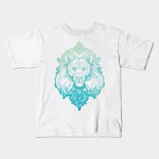 Lion Head in Sky Kids T-Shirt